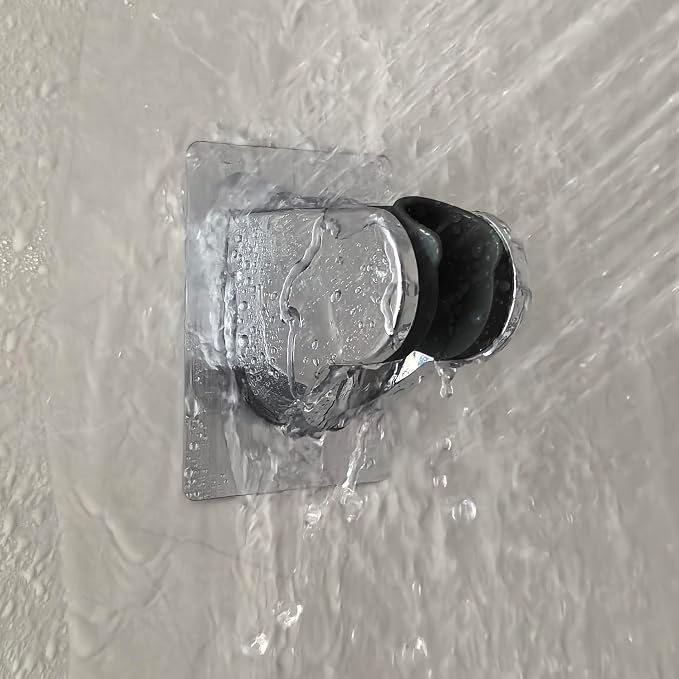 Strong Adhesive and Waterproof Shower Head Holder, Adjustable Handheld Shower - Image 2