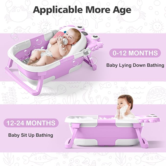 Collapsible Baby Bathtub for Newborns - Image 4