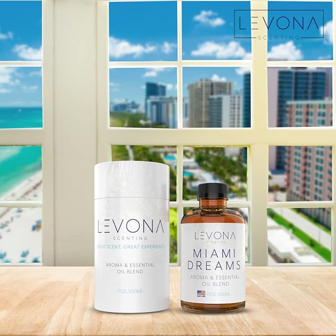 Levona Scent Essential Oils for Diffusers for Home: Miami Dreams Hotel & Home - Image 3