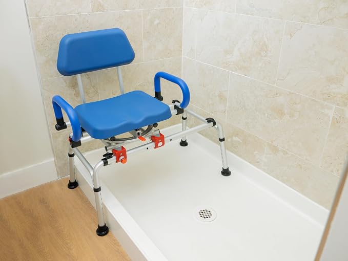 iLIVING ILG-668 Tub Transfer Bench Shower Chair - Image 8