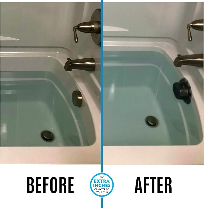 SlipX Solutions Bottomless Bath Overflow Drain Cover - Image 2