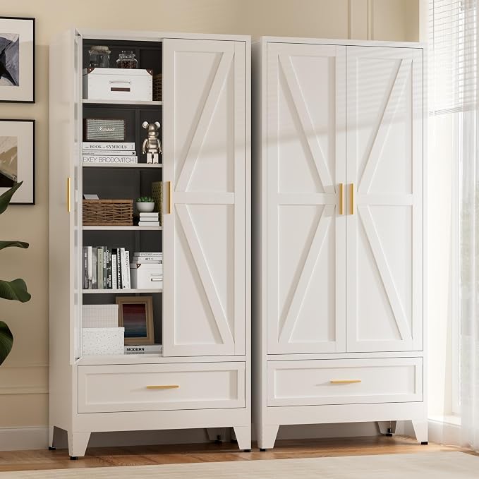 71"Tall Metal Storage Cabinet - Image 5