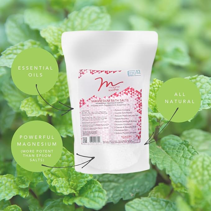 2.2lb MagneSoothe Peppermint Magnesium Bath Salt - Image 3