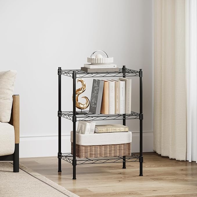 3-Tier Heavy Duty Wire Shelving Unit - Image 5