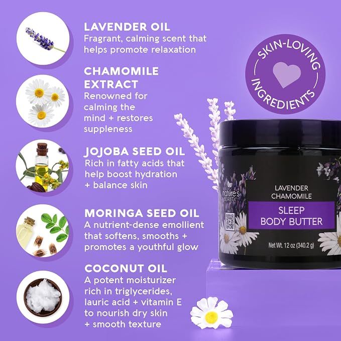 Nature's Beauty Lavender Chamomile Sleep Body Butter Multi-Pack - Image 2