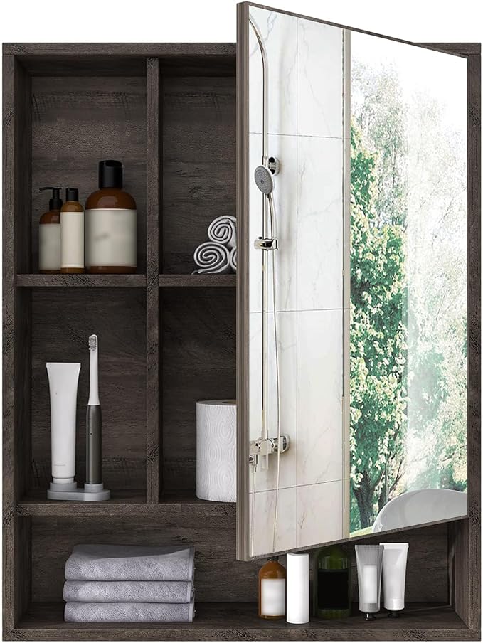 ChooChoo Bathroom Wall Mirror Cabinet, Medicine Cabinet - Image 7