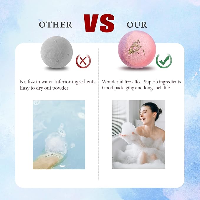 Hemp Oil Bath Bombs Gift Set Natural Refreshing Bubble Bath Kit - Image 7
