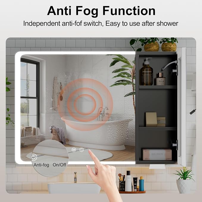 LED Lighted Bathroom Medicine Cabinet - Image 3