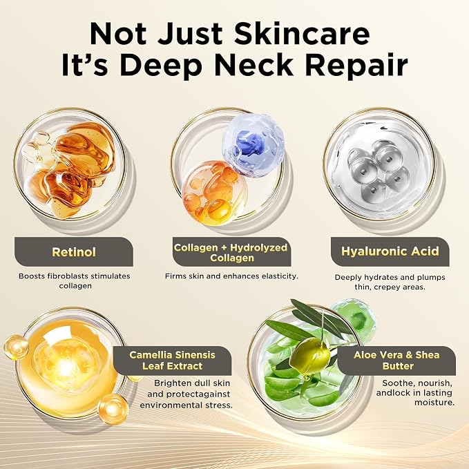 Firming Neck Cream for tightening and firming, Collagen & Hyaluronic Acid - Image 2