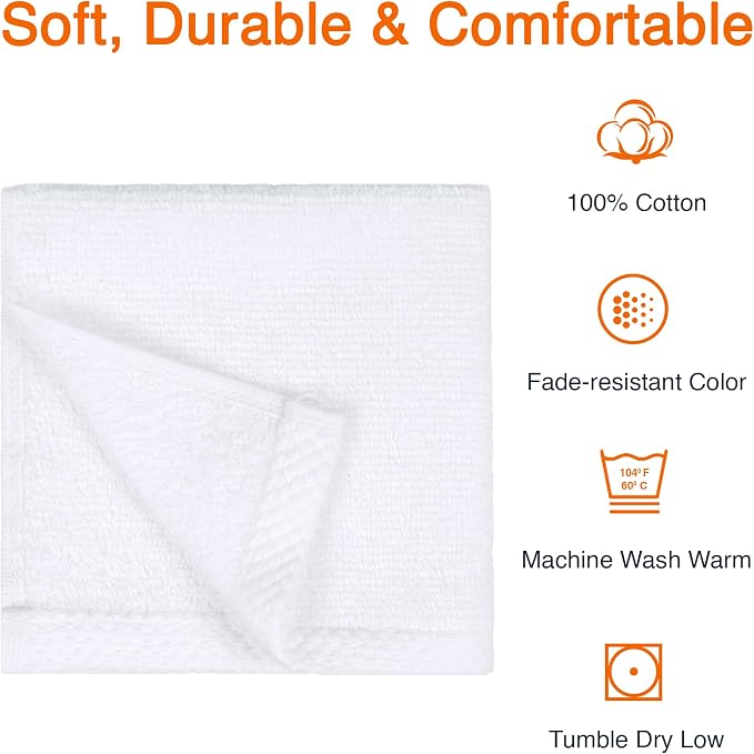 Amazon Basics Cotton Washcloths - Image 4