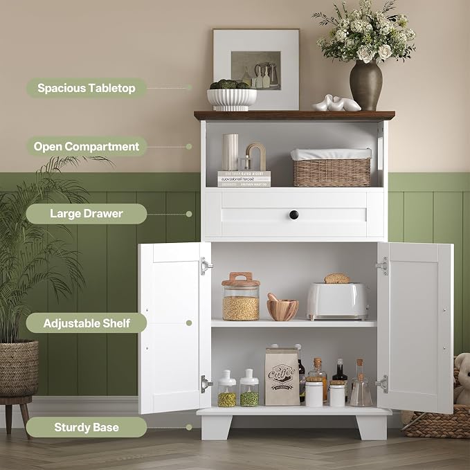 Farmhouse Bathroom Storage Cabinet - Image 3