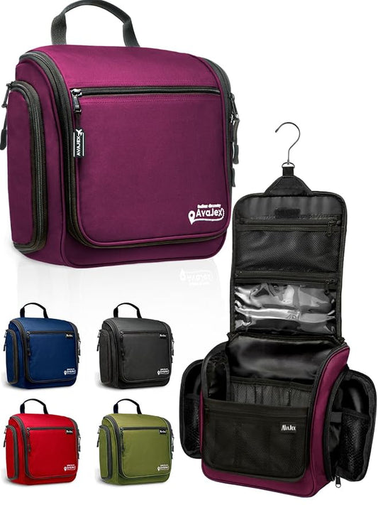 Travel Toiletry Bag for Men and Women by AvaJex