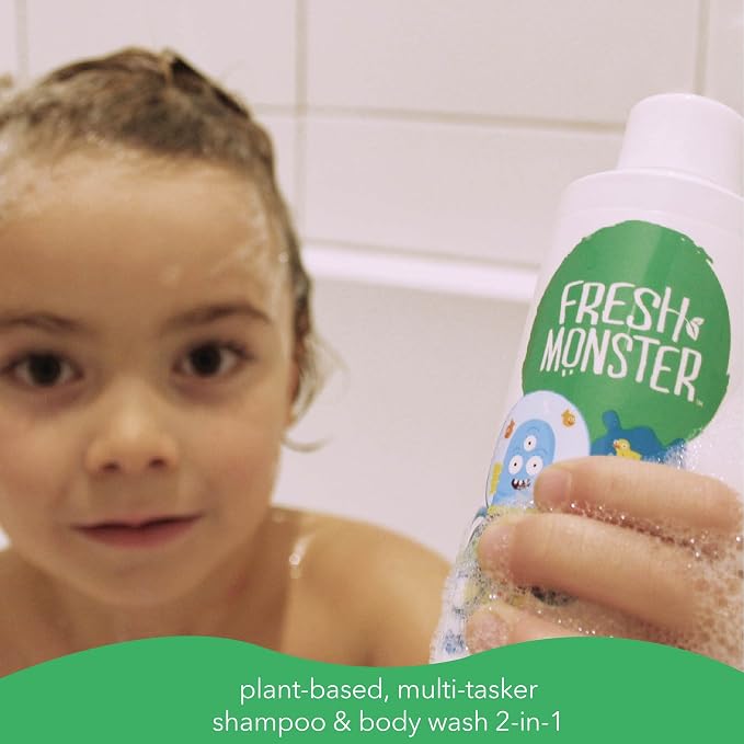 Fresh Monster 2-in-1 Kids Shampoo & Body Wash, Ocean Splash - Image 3
