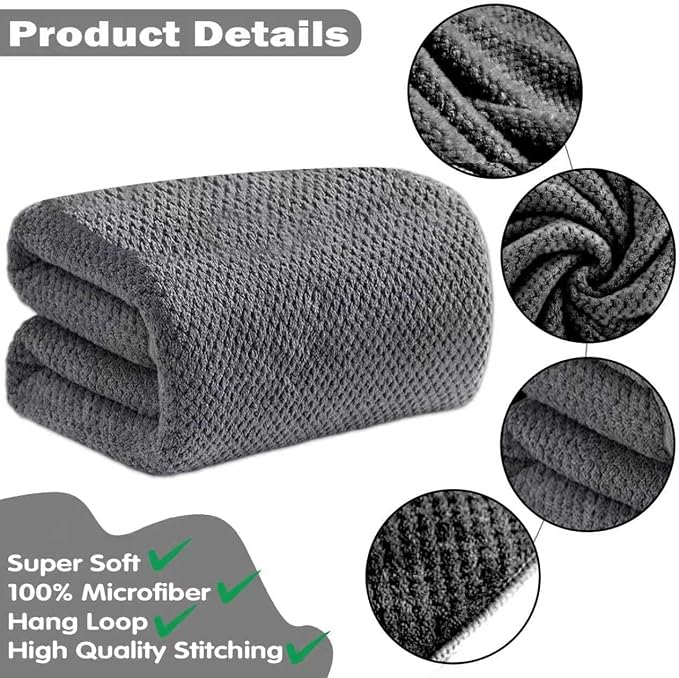 Microfiber Bath Towel 35x70 Inches - Image 2