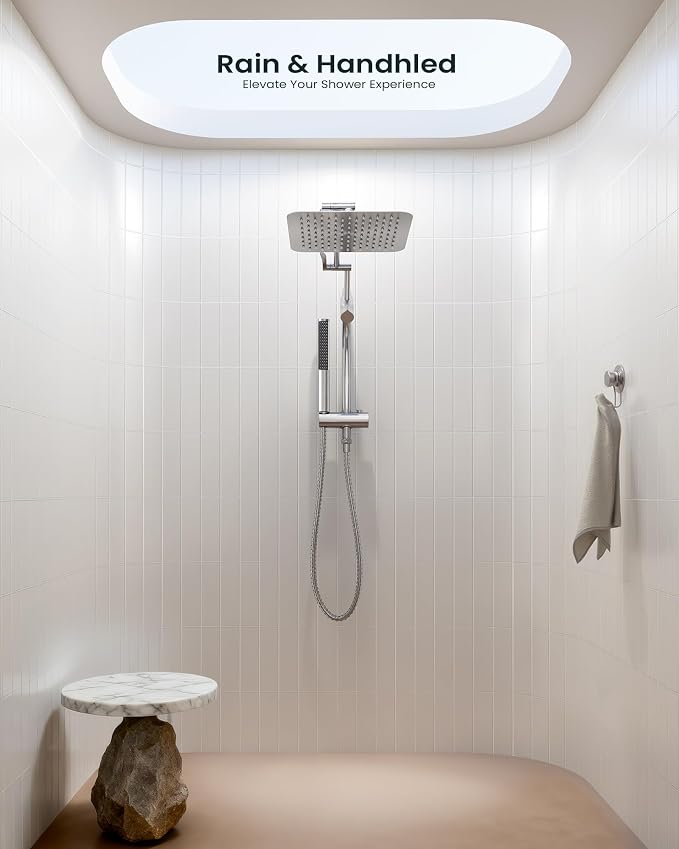 Veken 10" Luxurious All Metal Rain Shower Head - Image 7
