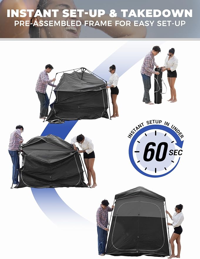 KingCamp Instant Shower Tent, Portable Superior Stable Privacy Shelter - Image 6