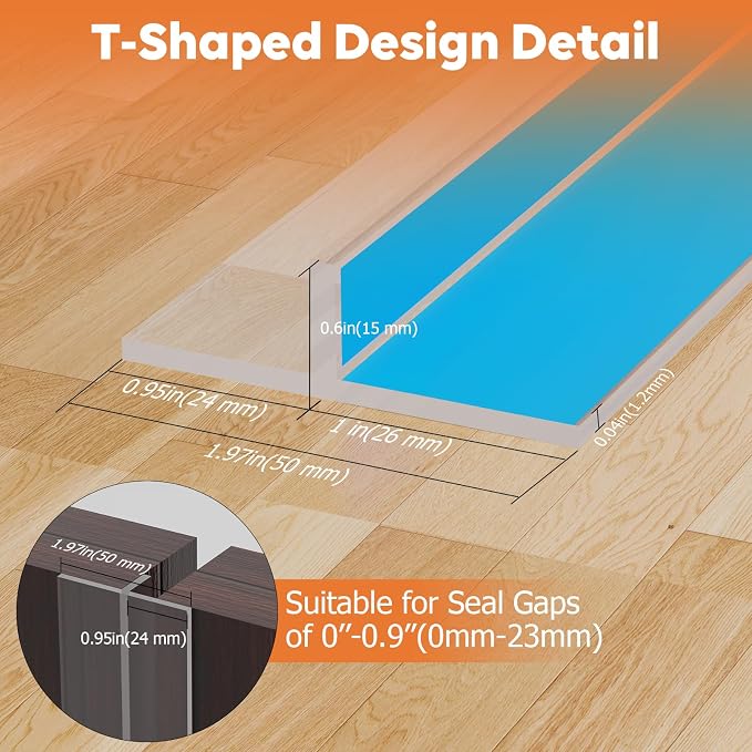 T-Shaped Silicone Door Weather Stripping - Image 6