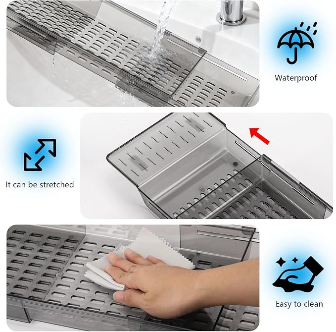 2 Pack Bathtub Tray Caddy - Image 3