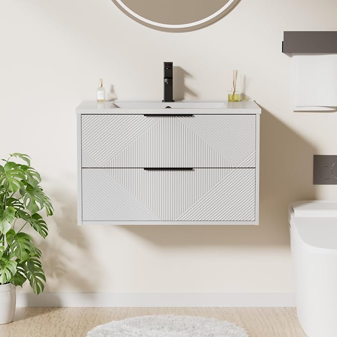 LUCKWIND 30" Floating Bathroom Vanity - Image 3