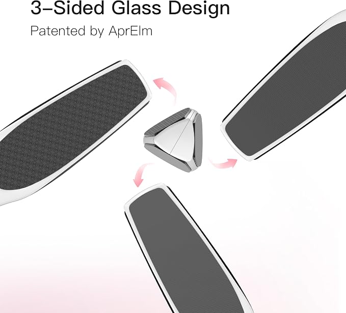 3-Sided Glass Foot Callus Remover, Professional 3-in-1 Foot File, Pedicure Tools - Image 2