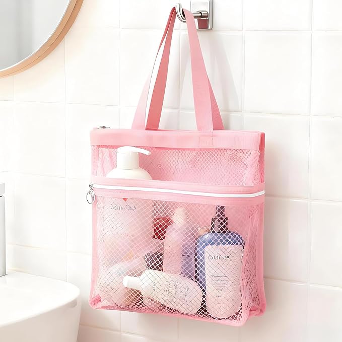 Mesh Shower Caddy Portable Quick Dry Tote Bag - Image 2