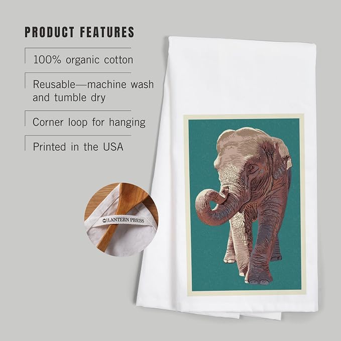 Asian Elephant, Letterpress - Image 3