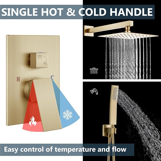Aolemi Shower Faucet Set Rain Shower System - Image 7