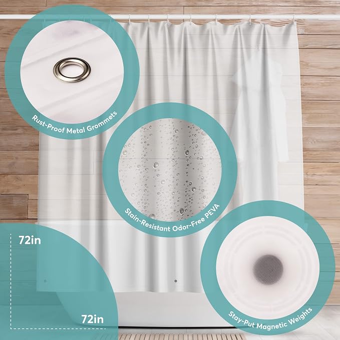 BigFoot Clear Shower Curtain Liner - Image 3