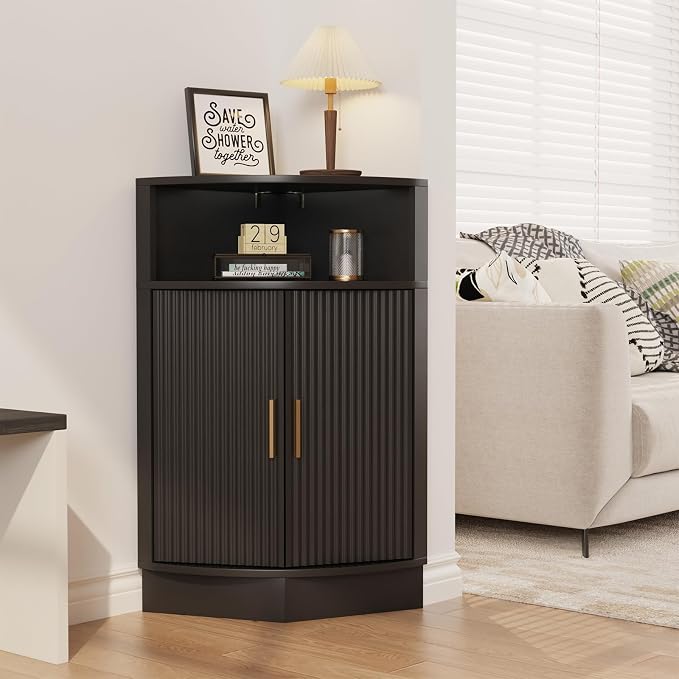 Corner Bathroom Cabinet, Modern Small Corner Cabinet - Image 7