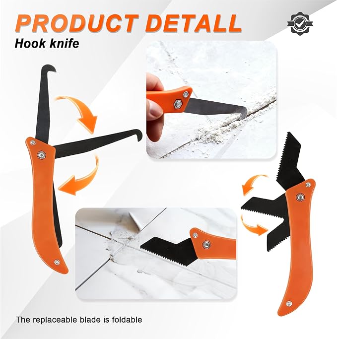 BDS-HOME 23 Pack Grout Removal Tool Kit, 2 Tile Grout Saws - Image 6