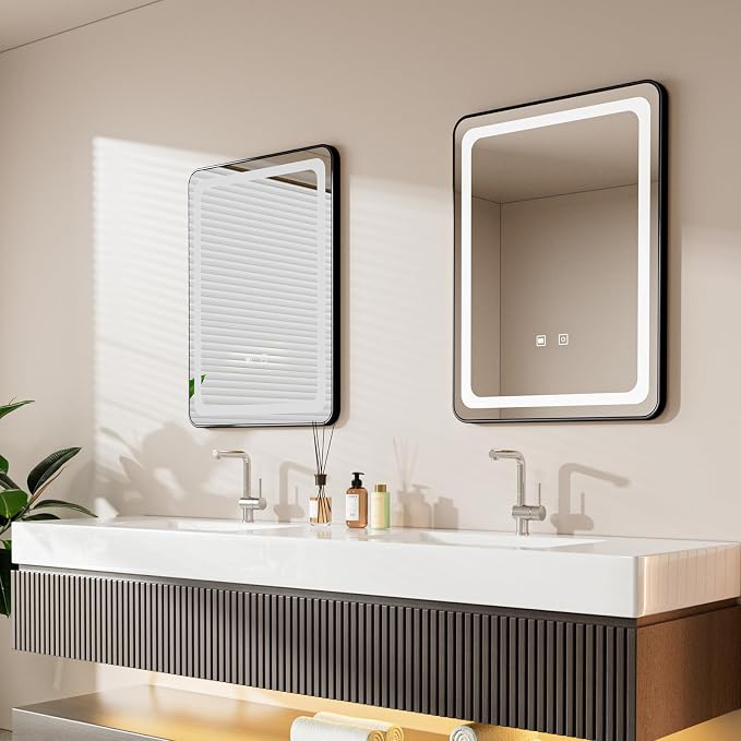 LED Bathroom Mirrors with Lights, 3 Colors Dimmable, Touch Sensor - Image 6