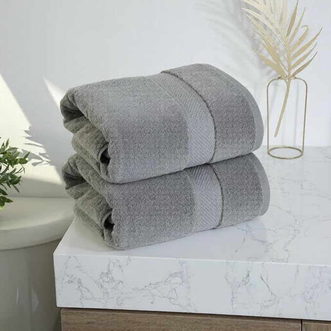 Cloudura Luxury Bath Towels-100% Cotton | Quick Dry | Lightweight | Thick - Image 5