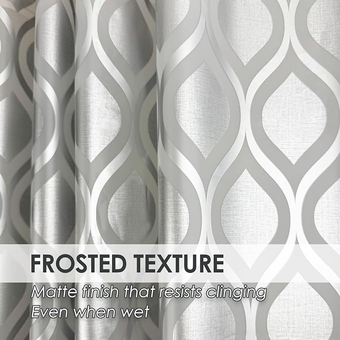 Plastic Shower Curtain Liner, Waterproof Printed PEVA Shower Curtain - Image 2