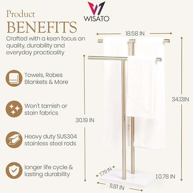 Free Standing Towel Rack for Bathroom - Image 4