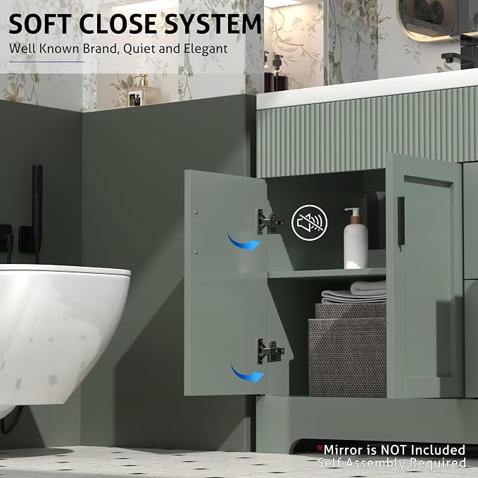 eclife 60" Bathroom Vanities Sink Combo - Image 5