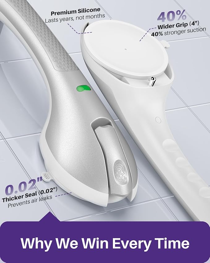 KEKOY 17.5 Inch Suction Grab Bars - Image 6