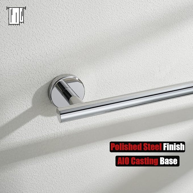 JQK Chrome Towel Bar, 15 Inch 304 Stainless Steel Thicken 0.8mm Towel Rack - Image 8