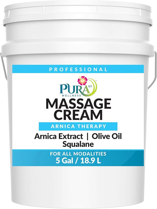 Wellness Professional Arnica Therapy 5 Gallon Massage Cream, Arnica Cream by Pura1st