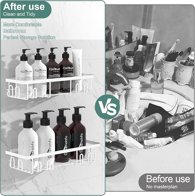 2025 New Adhesive Shower Caddy, Shower Shelves - Image 2