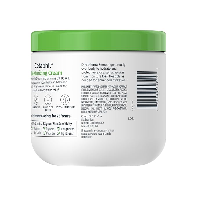 Cetaphil Face & Body Moisturizer, Hydrating Moisturizing Cream - Image 11