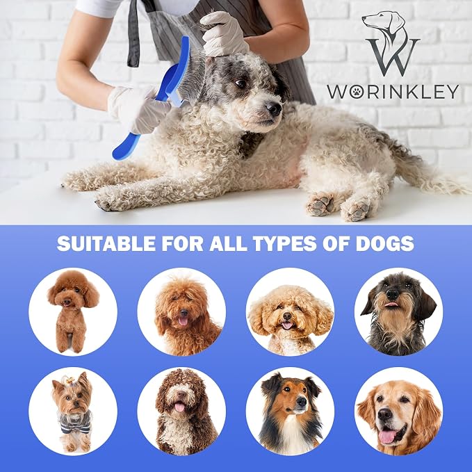 Slicker Brush for Dogs, Professional Pet Doodle Grooming brushes for - Image 6