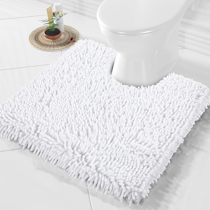 Yimobra Toilet Rugs U Shaped Washable, Extra Thick Soft Absorbent Chenille by Yimobra