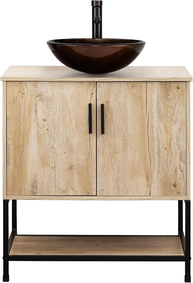 UEV Rustic Oak 30" Bathroom Vanity - Image 9