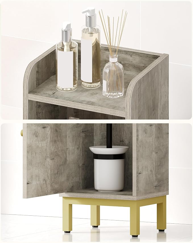 Bathroom Storage Cabinet, Small Corner Floor Cabinet - Image 5