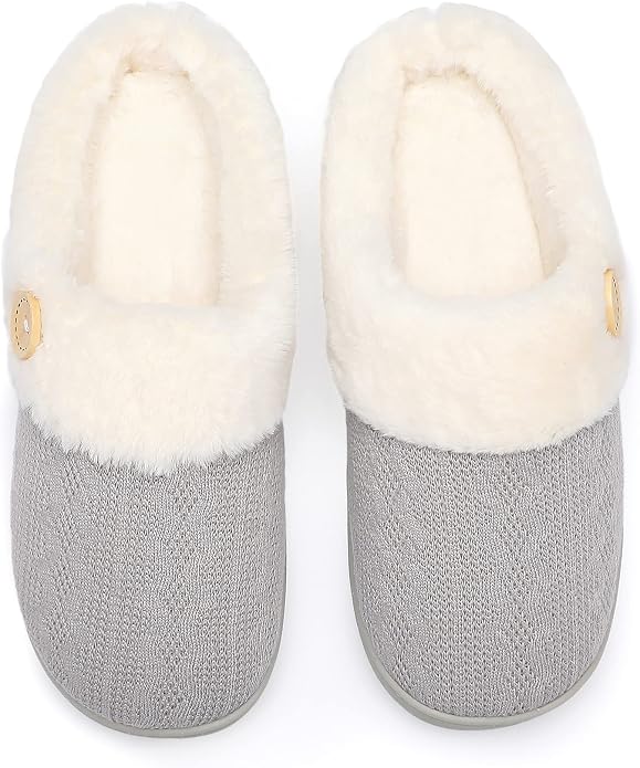 Chantomoo Womens Slipper Warm Comfy Memory Foam House Slippers Knitted Shoes - Image 5