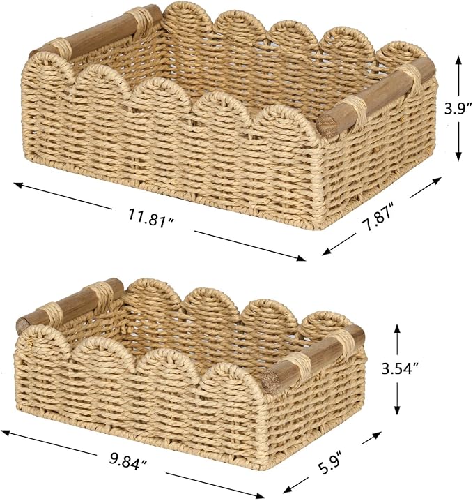 CubesLand Scalloped Edge Decor Baskets - Image 6