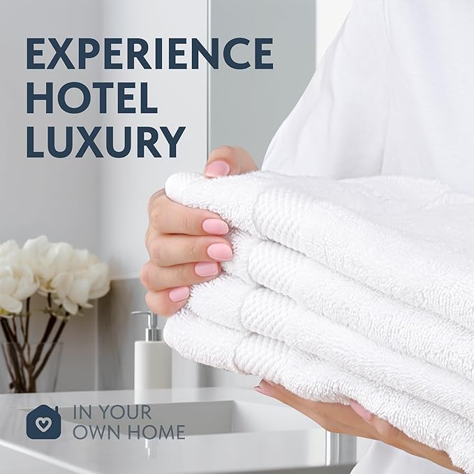Luxury White Hand Towels - Image 6