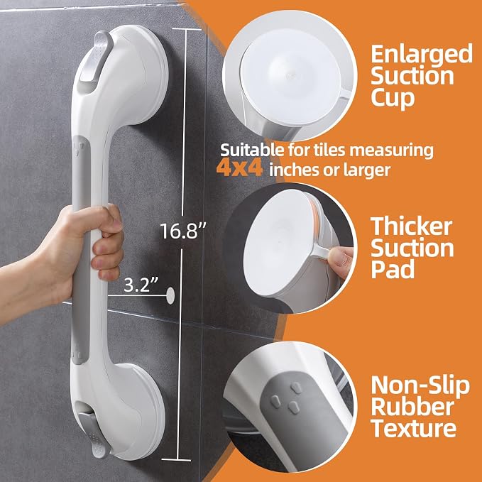 Shower Handle 1 Pack, 17 Inch Grab Bar - Image 3