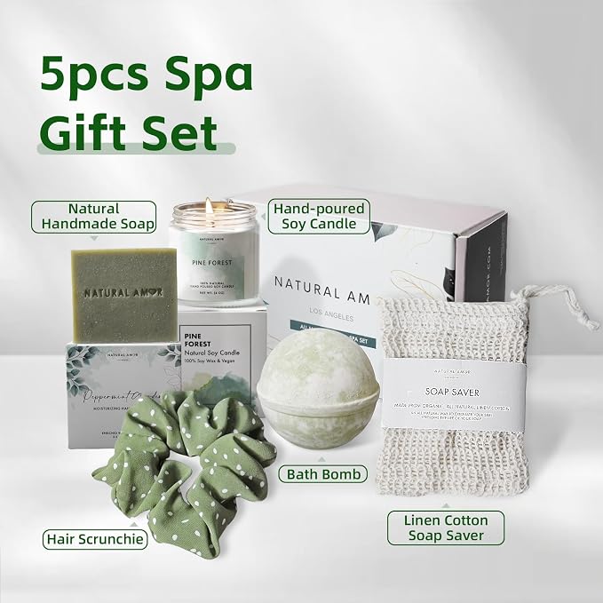 Natural Amor Green Spa Gift Set - Image 3