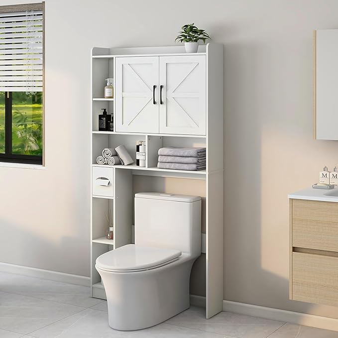 Over The Toilet Storage Cabinet, Farmhouse Storage Cabinet Over Toilet - Image 6